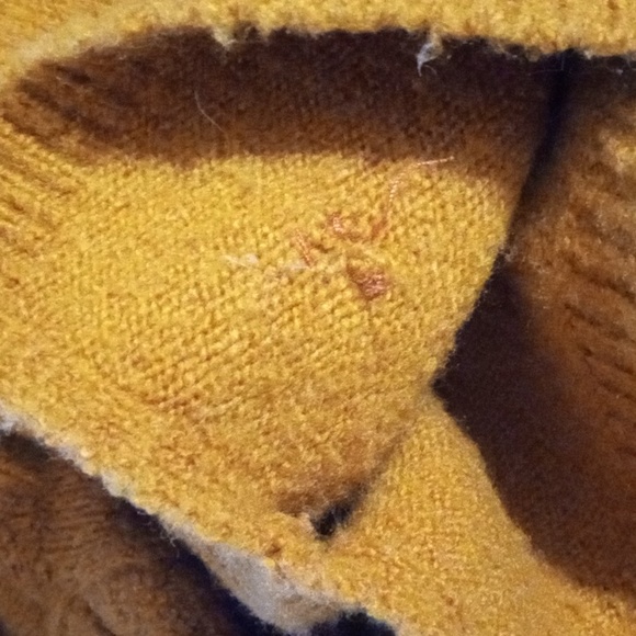 Madewell Yellow Tier Bell Sleeve Pullover Sweater Wool Blend XS - Picture 11 of 11